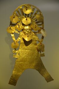 Ein Exponat im weltber&uuml;hmten Goldmuseum in Bogota.
