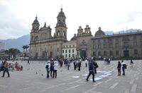 Der Hauptplatz in Bogota Plaza Bolivar